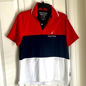 Nautica NavTech colorblock polo
